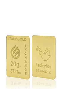 Lingotto Oro regalo per cresima 9 Kt da 20 gr. - Idea Regalo Eventi Celebrativi - IGE: Italy Gold Exchange